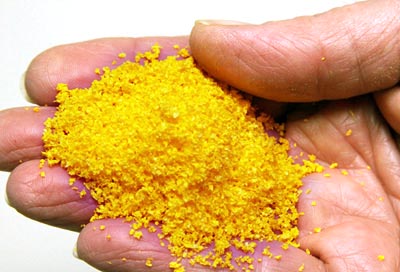 Scenic Express 6323 ECO-Pak Aspen Yellow SuperLeaf Model Leaf Flake - 24 oz. Bag
