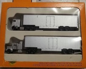 Con-Cor 0004-003038 N Gauge Undecorated Tractor & Moving Van Trailer (Set of 2)