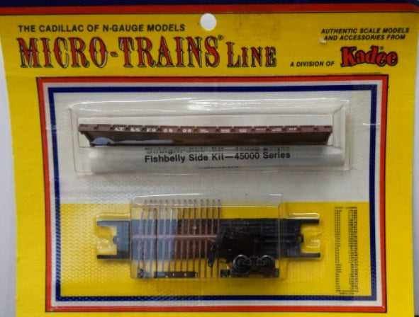 Kadee 081684-1 N Scale Micro Trains Line AT & SF 50'' Flat Car # 90806 Kit