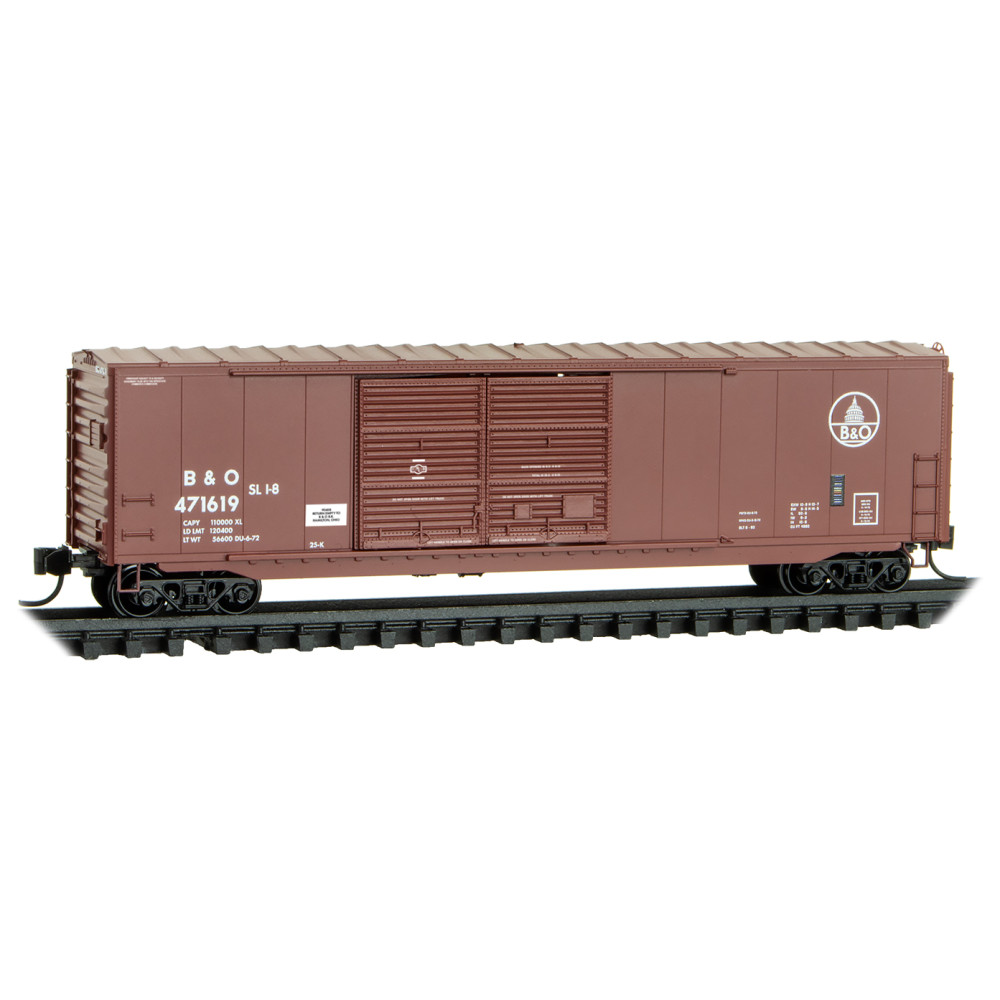 Micro-Trains 18400030 N Baltimore & Ohio 50' Double Door Boxcar #471619