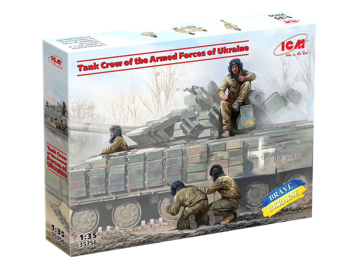 ICM 35756 1:35 Tank Crew of the Armed Forces of Ukraine Figure Model Kit