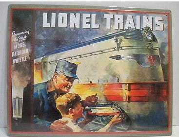 Hallmark QHT3705 Great American Railway 1935 Lionel Catalog Cover Tin Sign