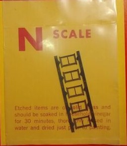 Railhead 75-99 N Scale Etched Brass 2 Pane Window 3' x 5'