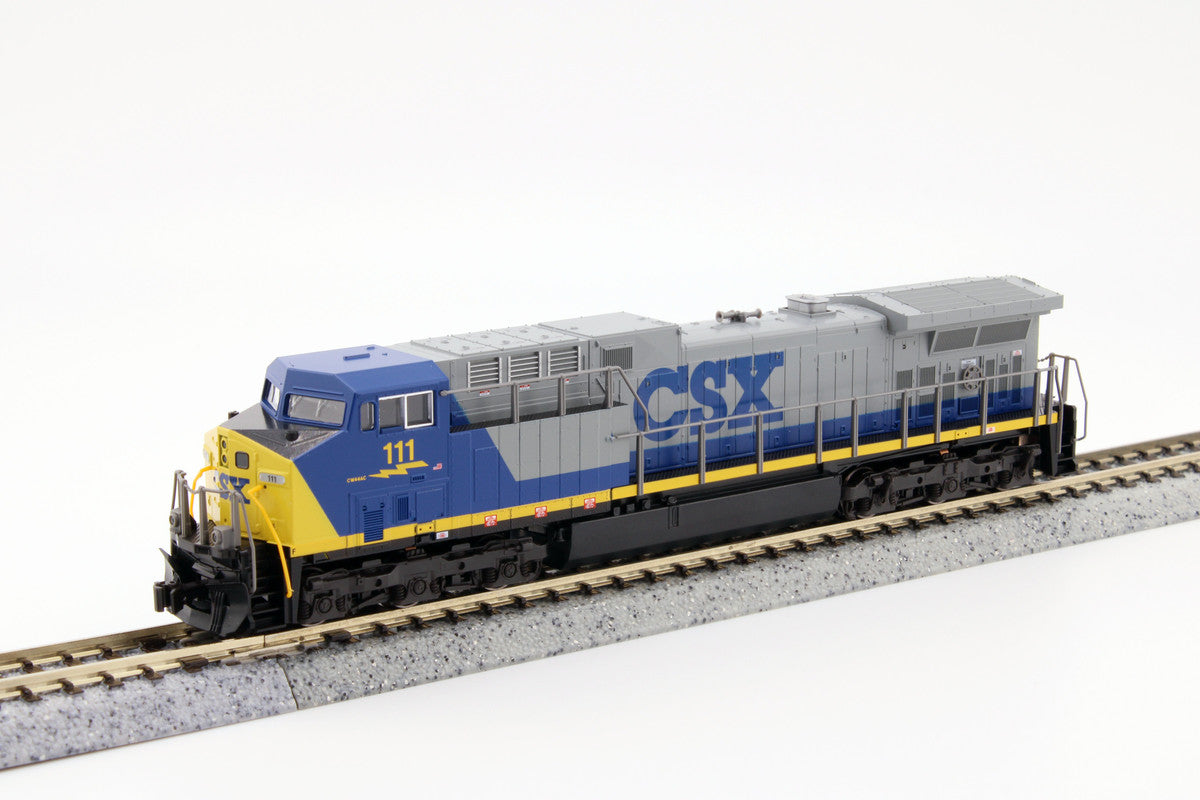 Kato 176-7044-DCC N CSX AC4400CW Diesel Locomotive w/Pre-Installed DCC #111