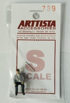 Arttista 739 S Scale Man Sitting Figure