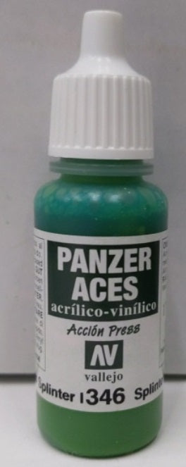Vallejo Paint 346 Panzer Aces Splinter Blotches I Acrylic Paint 17 ml. Bottle
