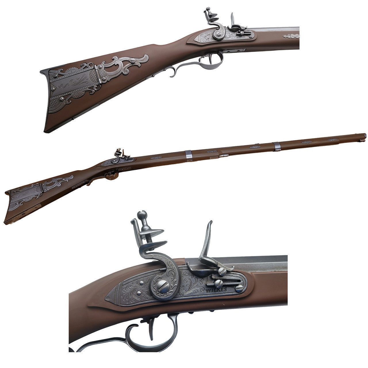 Atlantis Models P195 1:1 American Muzzleloader Frontiersman Kentucky Long Rifle
