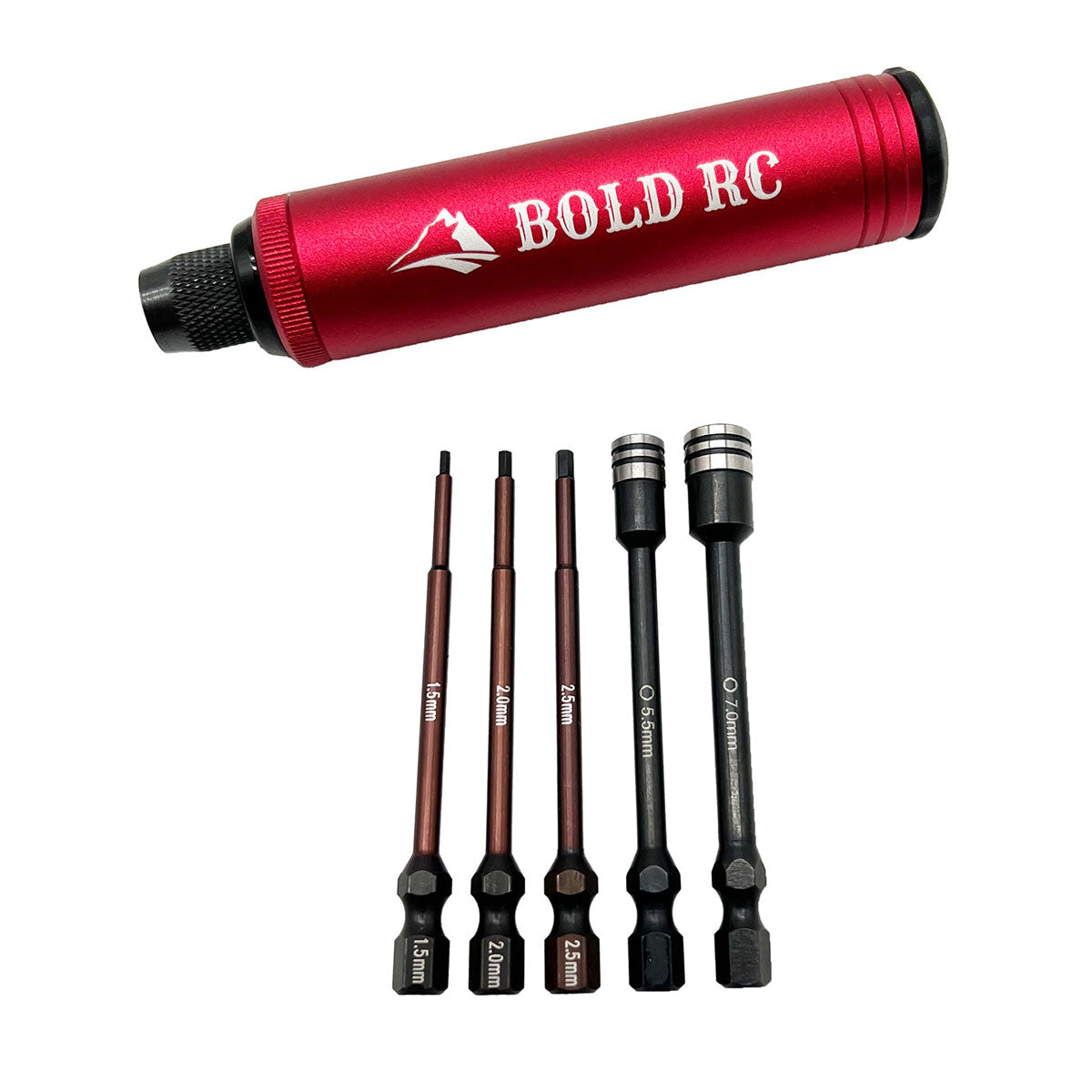 Bold R/C 10610 Trail 1/4" Pocket Driver 5 Tip Set & Aluminum Handle