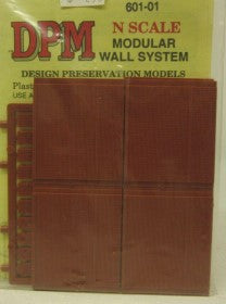 DPM 601-01 N Scale Modular Wall System Plastic Kit
