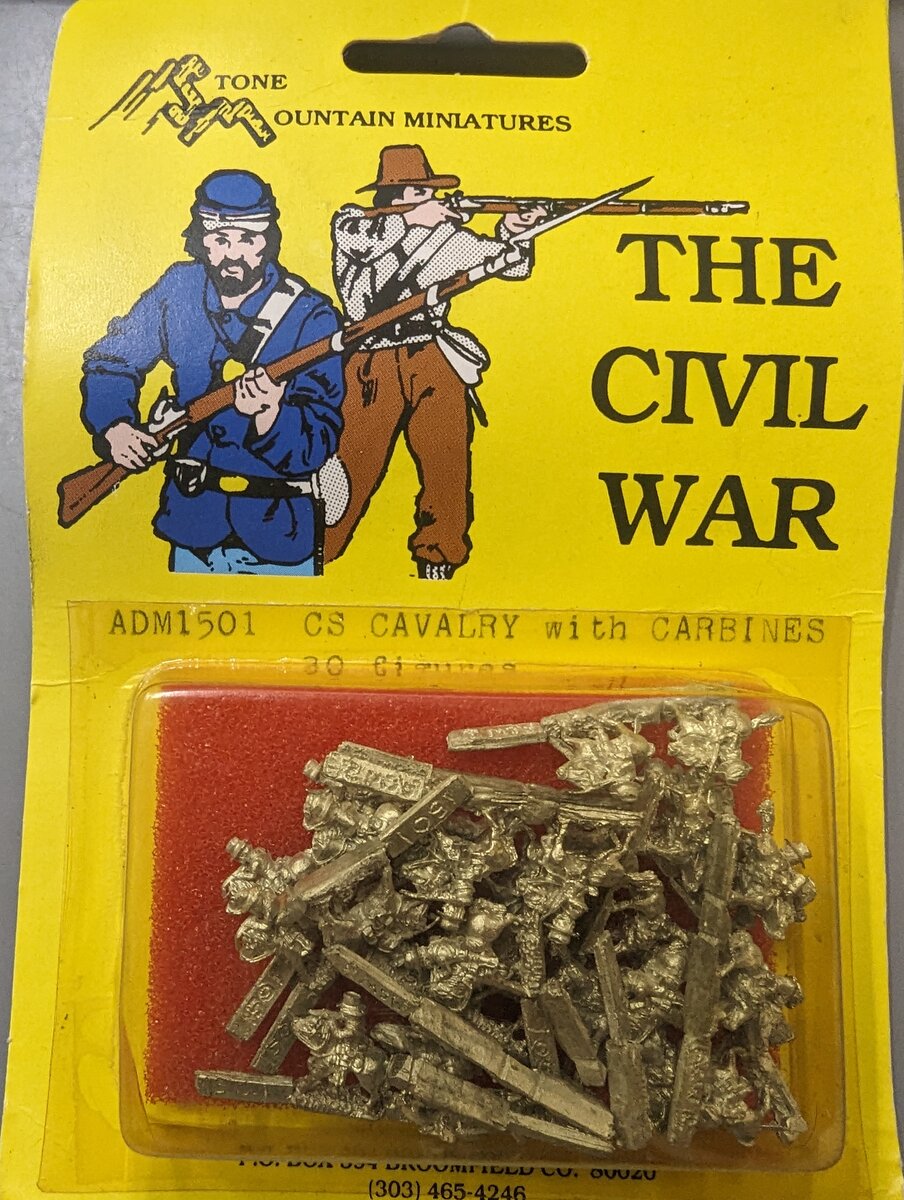 Stone Mountain Miniatures ADM1501 N The Civil War CS Cavalry w/Carbines