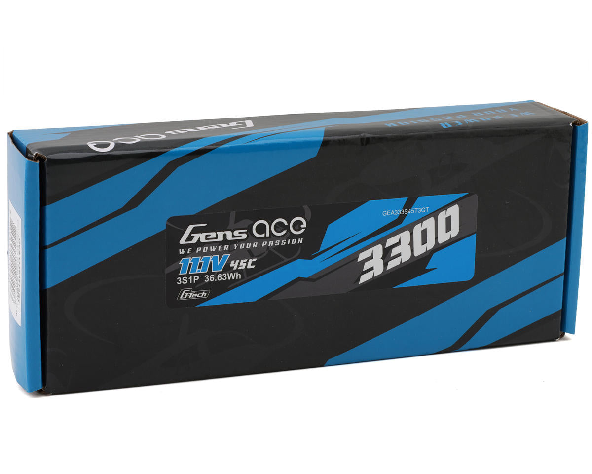 Gens Ace 333S45T3GT G-Tech Smart 3S LiPo Battery 45C with Universal Connector