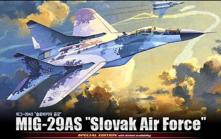 Academy 12227 1:48 MiG-29AS Slovak Air Force Aircraft Plastic Kit