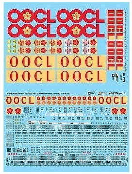 Microscale 48-1524 O Orient Overseas Container Early 20' & 40' International