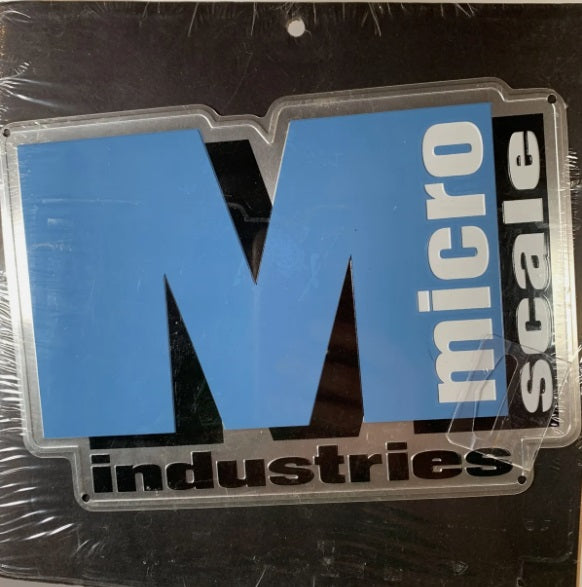 Microscale 10031 Die-Cut Embossed Metal Sign Company Logo