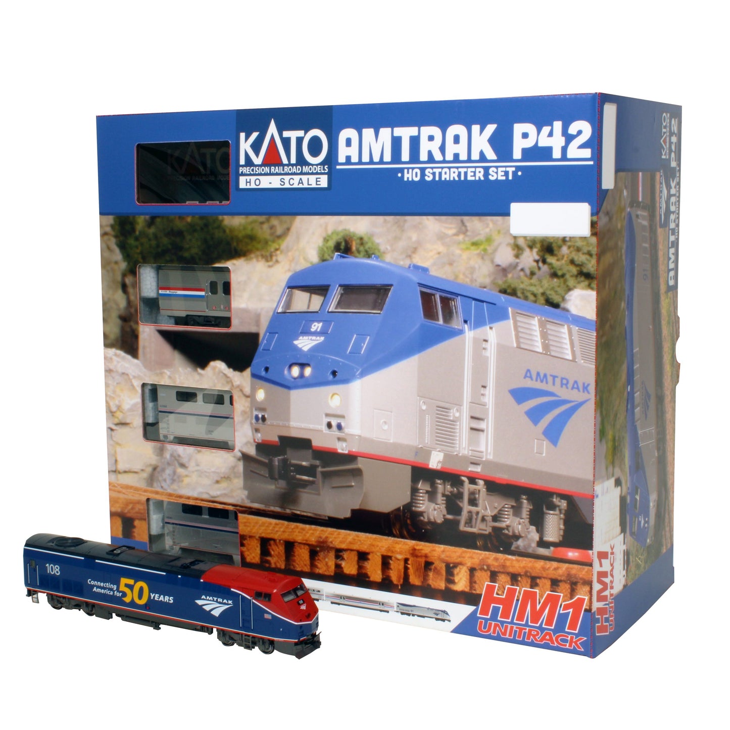 Kato 30-3004 HO Amtrak Phase 6 P42 Starter Set #108