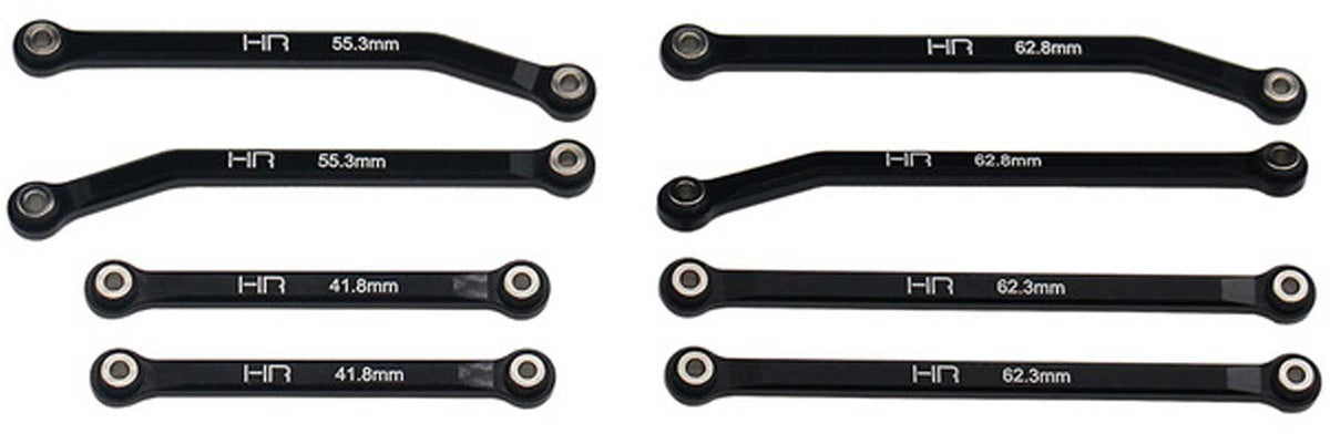 Hot Racing RACM133HFA01 Ascent 18 Aluminum High Clearance 4 Links (Set of 8)