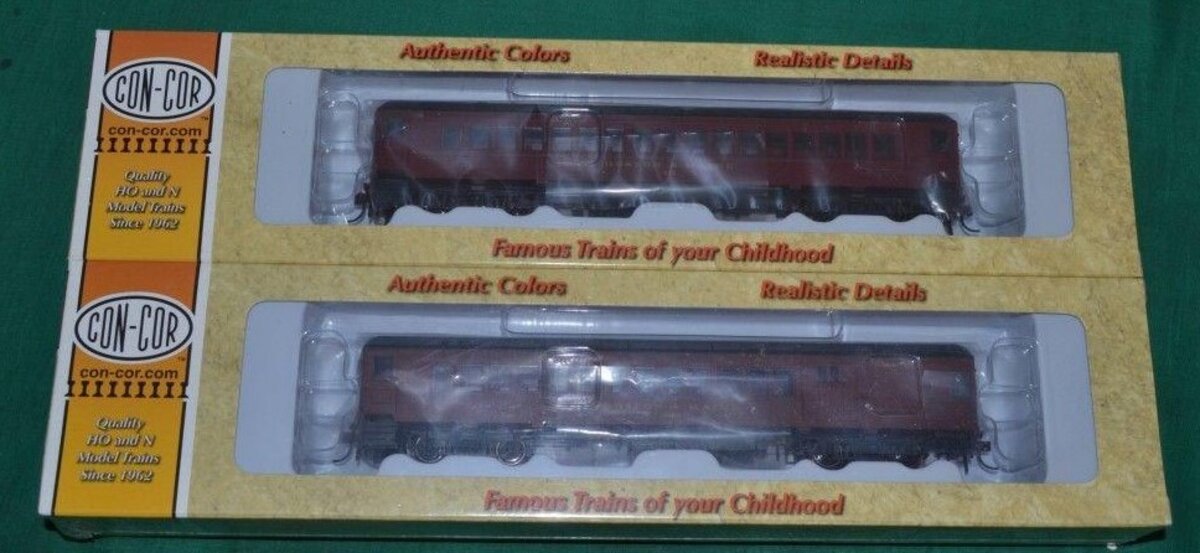 Con-Cor 0001-094067 HO Boston & Maine Paint Scheme Coach #833 & Combine #3660