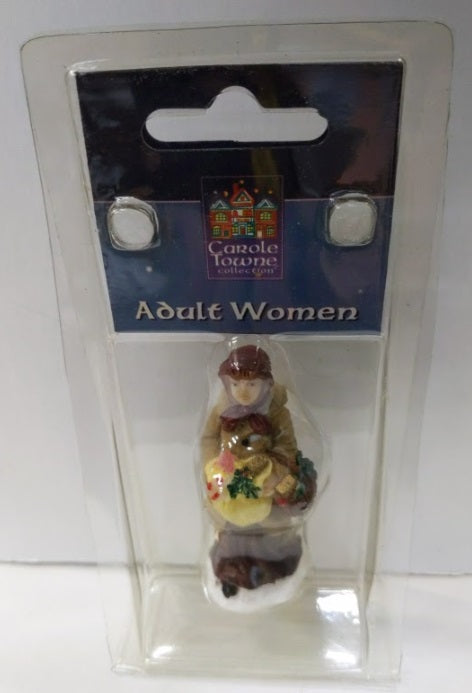 Lemax 134395 Carole Town Collection Victorian Woman W/Baskets Over 2 1/2" Tall