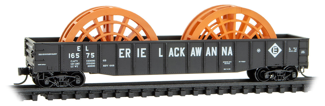 Micro-Trains 10500680 N EL 50' Steel Side 14 Panel Fixed End Gondola #16575