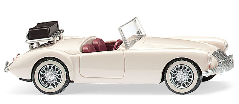 Wiking 081805 HO Pearl White Morris Garages A Roadster Car