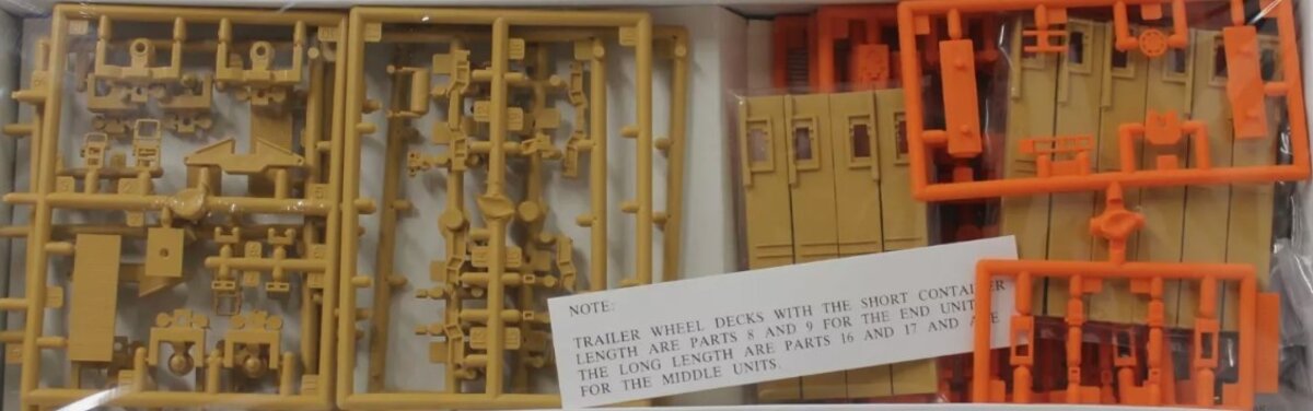 Walthers 932-3931 HO TTX 263' 5-Unit All Purpose Spine Car #79637