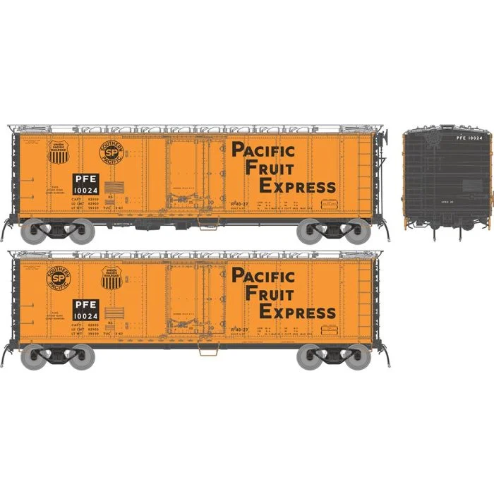 Rapido Trains 196006 HO PFE 1966 Repaint R-40-27 Reefer #2 (Set of 6)