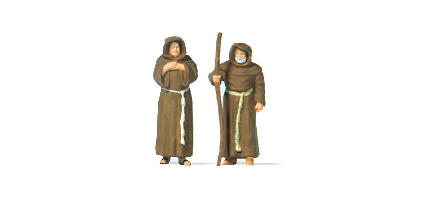 Preiser 28220 HO Begging Friars Figures (Set of 2)