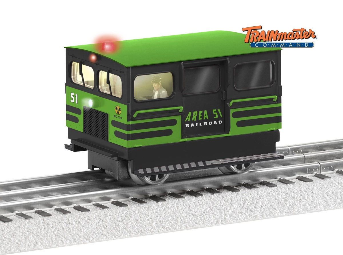 Lionel 2435190 O Area 51 TrainMaster Command Controlled Speeder