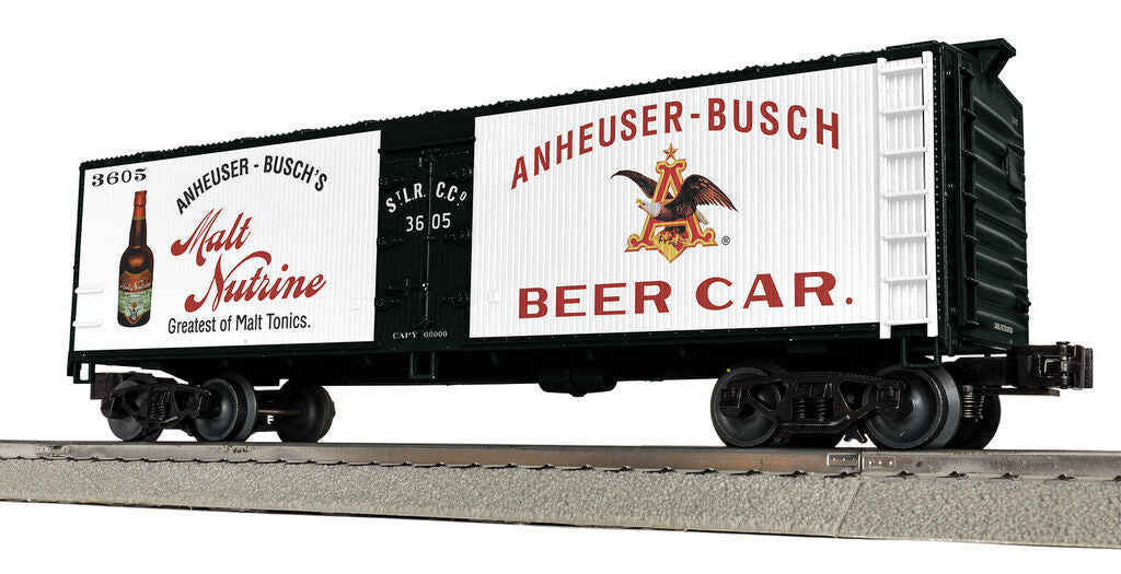 Lionel 2442202 O Budweiser Woodside Reefer #3605