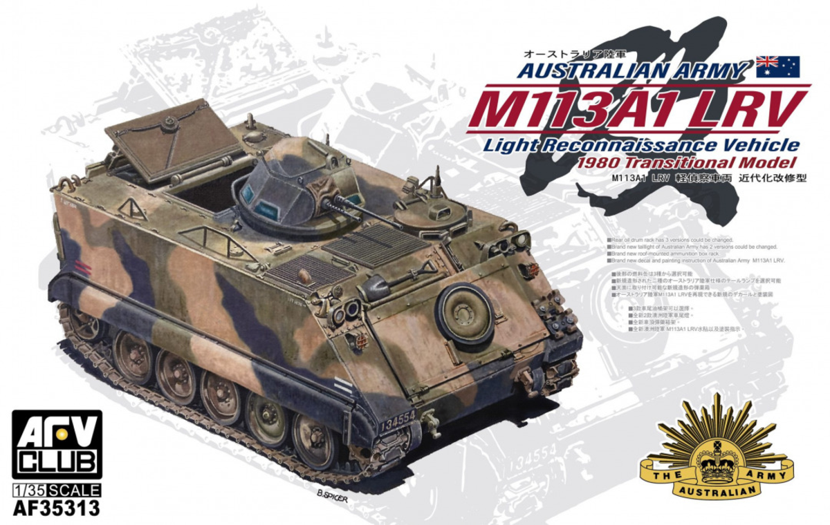 AFV Club AF35313 1:35 Australian Army M113A1 LRV 1980 Transitional Model Kit