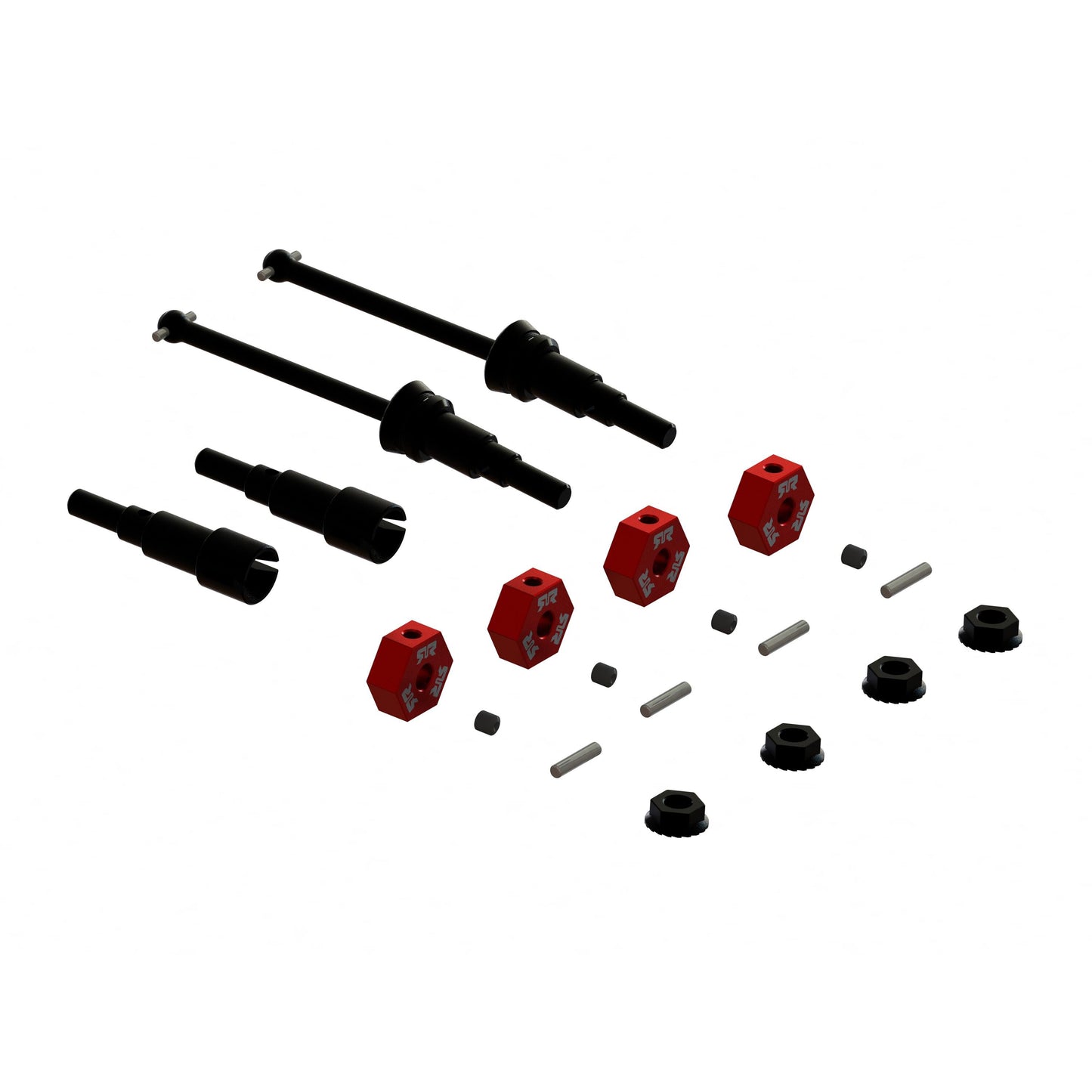 ARRMA ARA311231 GROM Metal Axle & Wheel Hex Set B