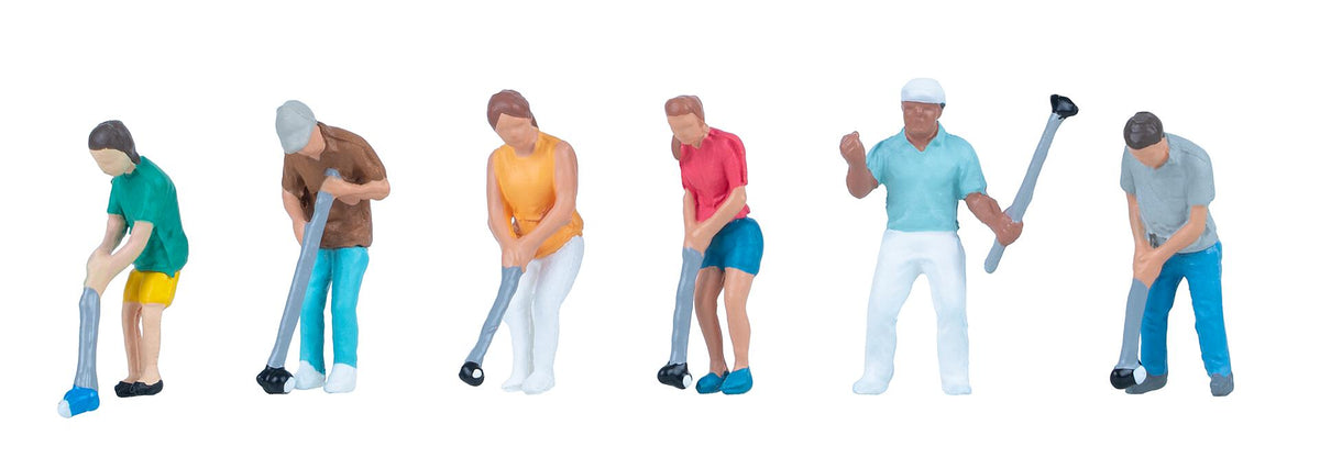 Faller 151693 HO Minigolf Players Figures (Set of 6)