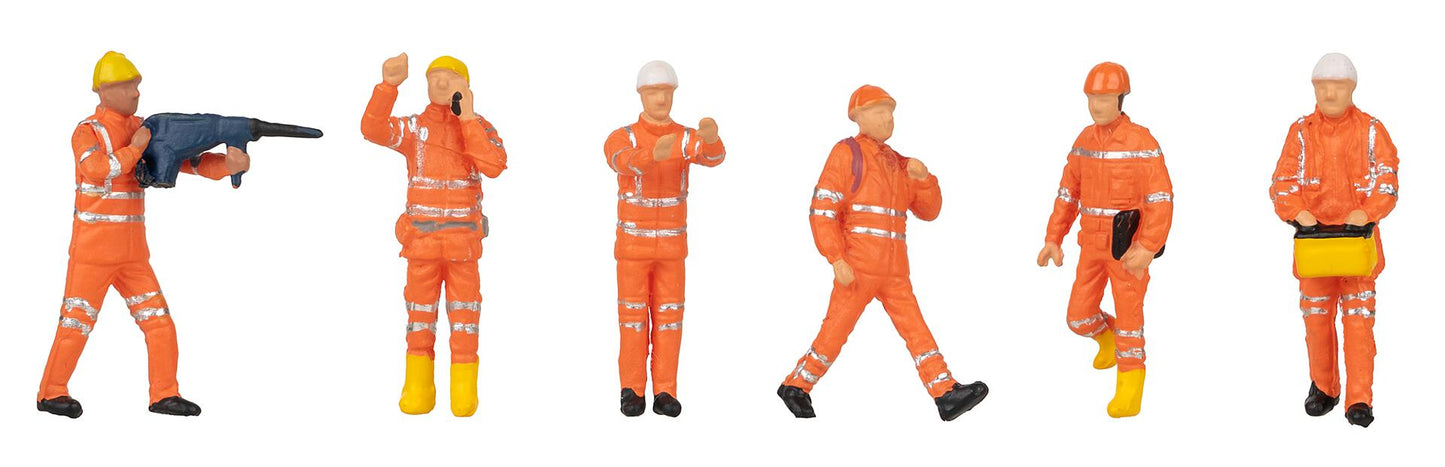 Faller 151851 HO Tunnel Construction Worker Figure Set (Set of 6)
