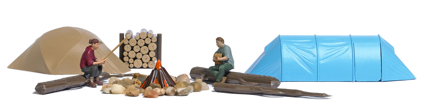 Busch 79823 HO Wild Camping Action Set