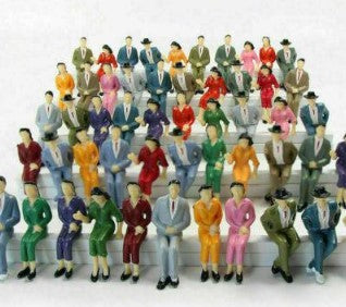 Evemodel 4302-50 HO Scale Plastic Various Townspeople Figure Set