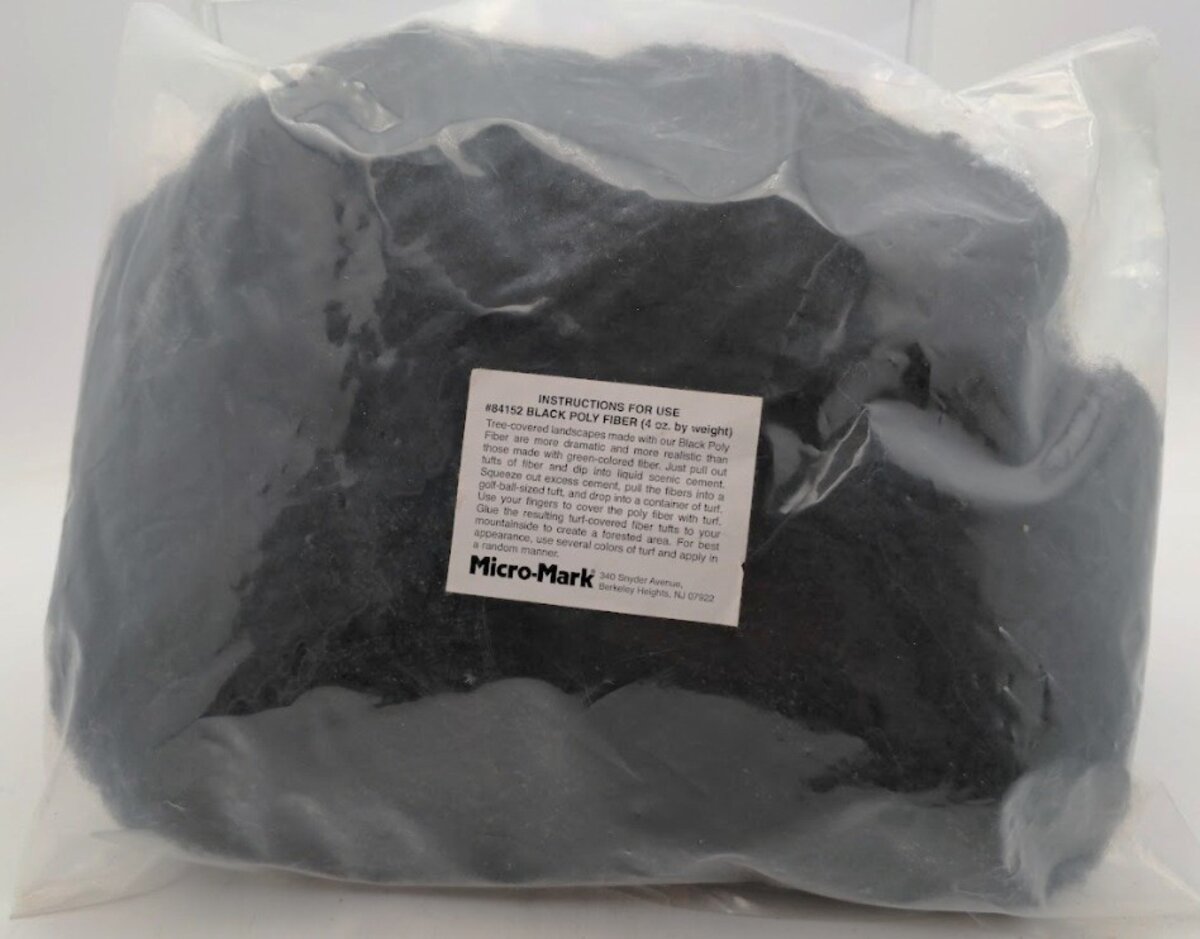 Micro-Mark 84152 Black Poly Fiber (4 Oz by Weight) Bag