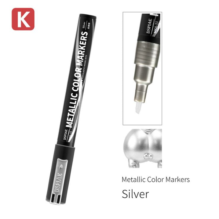 Dspiae MKA-11 Silver Super Metallic Color Marker
