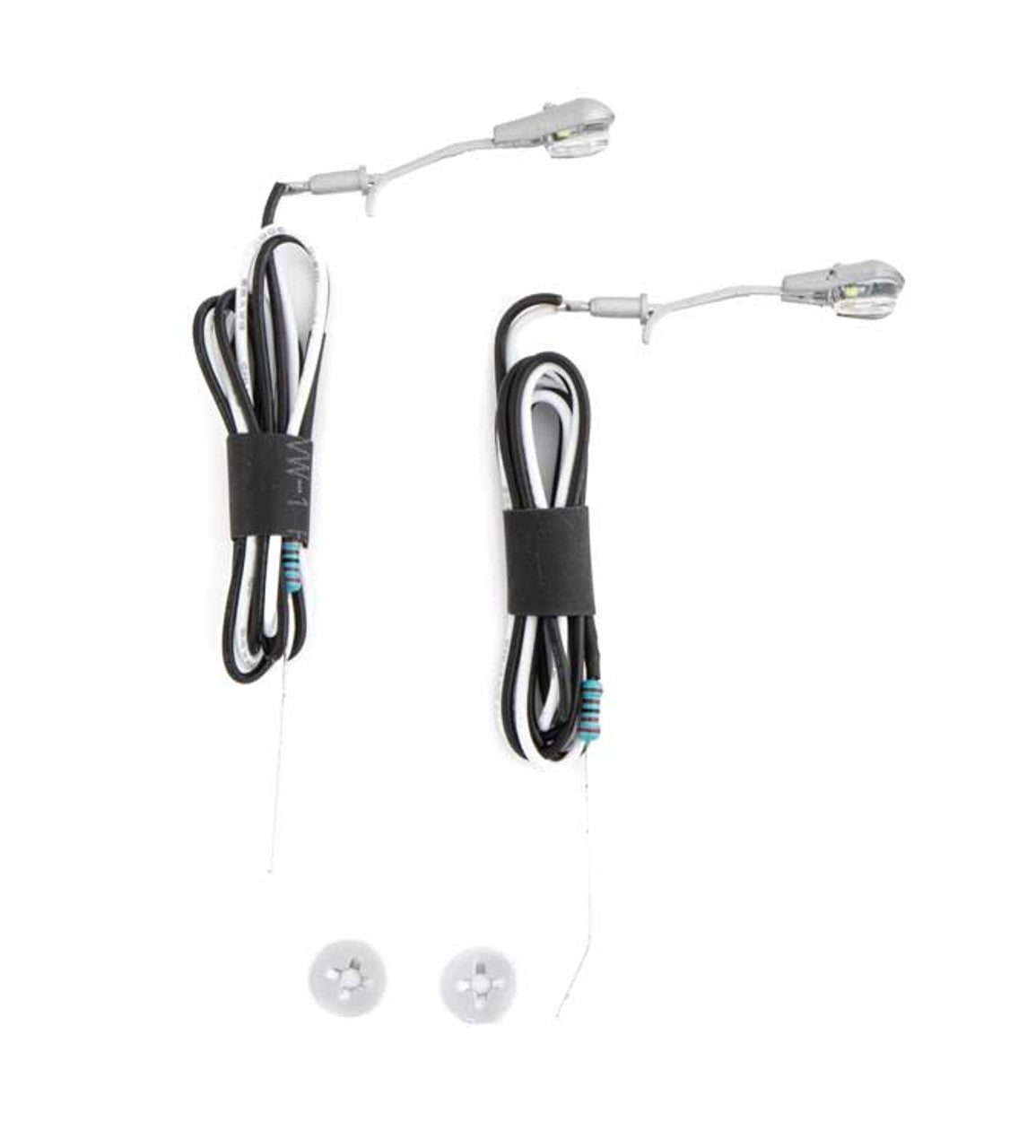 Walthers 949-4804 HO Modern Short Arm Style LED Wall-Mount Light (Pack of 2)