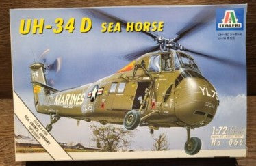 Italeri 066 1:72 UH-34 D Sea Horse Marines Helicopter #75 Model Kit