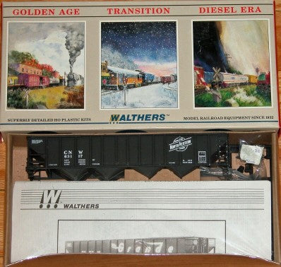 Walthers 932-4904 HO Chicago & North Western 100 Ton Hopper Car Kit #63117