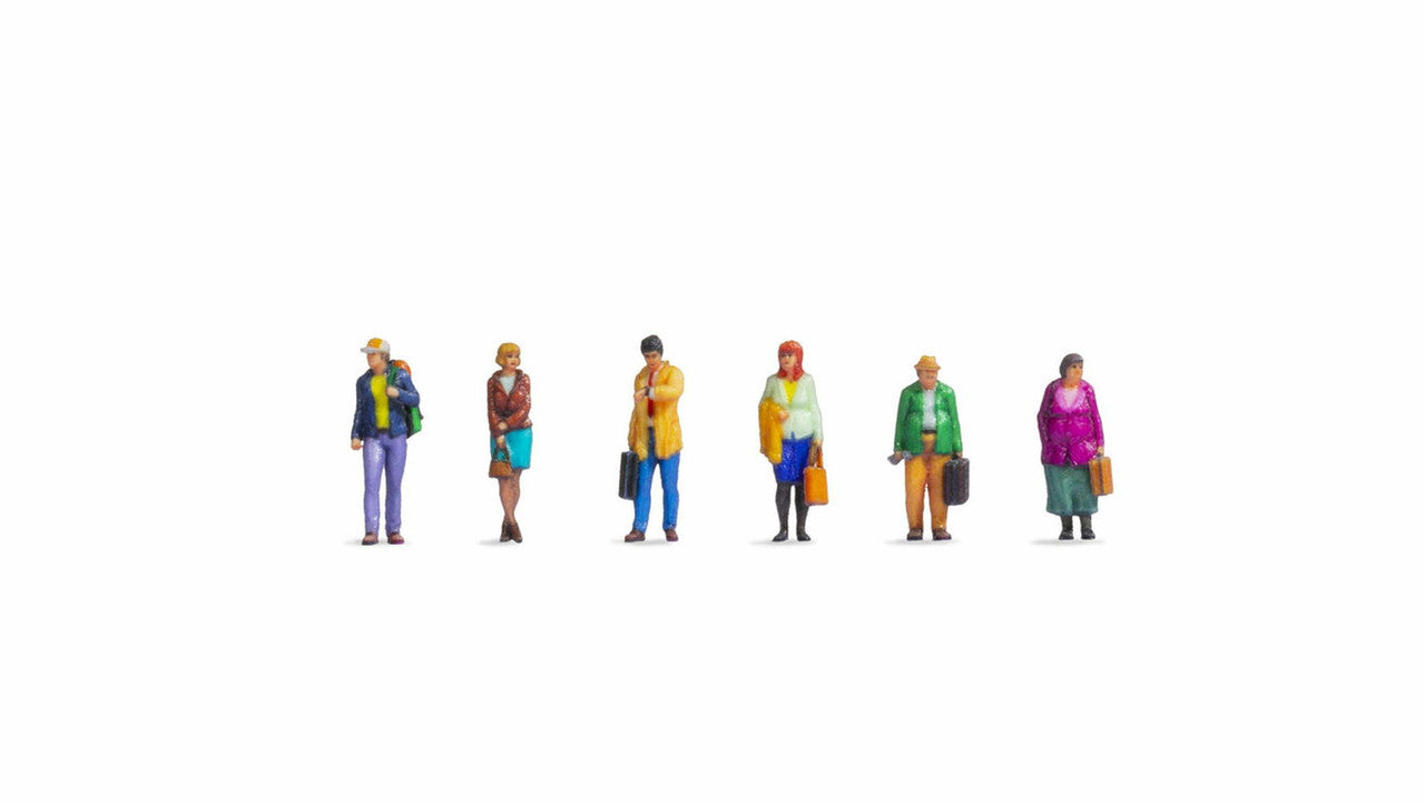 Noch 35300 N Passengers Color 3D Print Figure (Set of 6)
