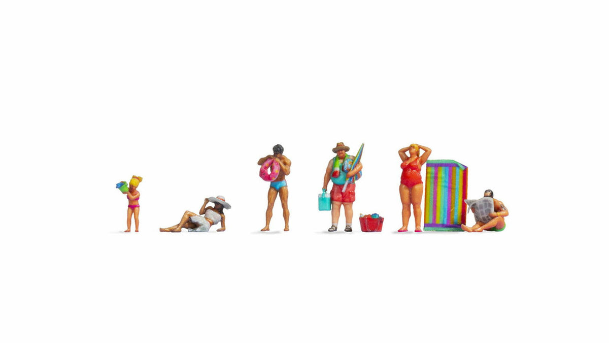 Noch 44530 Z Bathers Color 3D Print Figure (Set of 6)