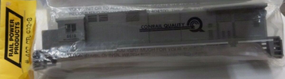 Rail Power 407 C32-8 HO Scale Conrail Quality Body Shell Plastic