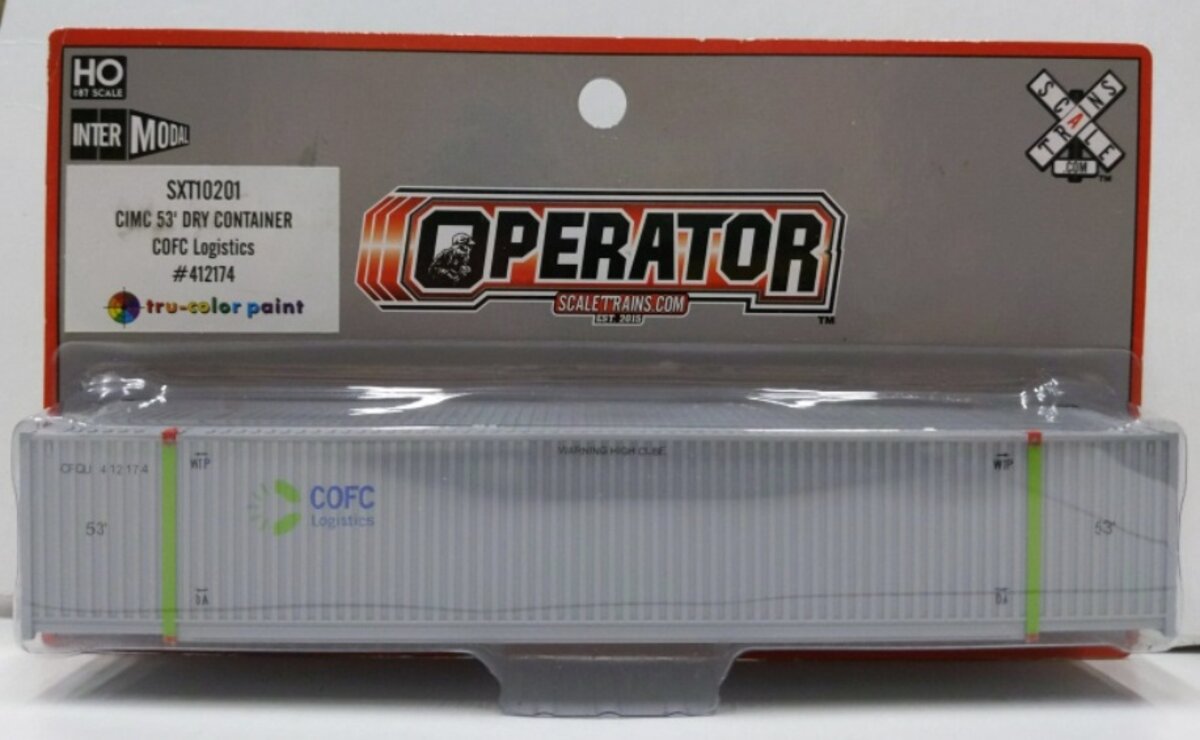 Scale Trains SXT10201 HO Scale COFC Logistics CIMC 53'' Dry Container #412174