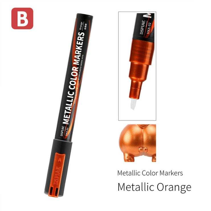 Dspiae MKA-02 Metallic Orange Super Metallic Color Marker
