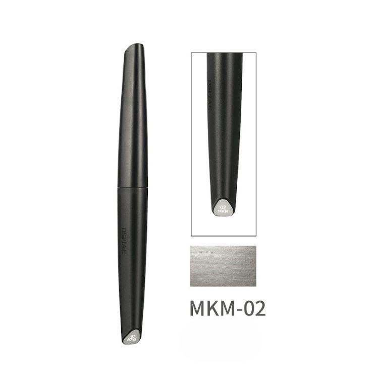 Dspiae MKM-02 Metallic Silver Eco-friendly Water-based Soft Head Marker