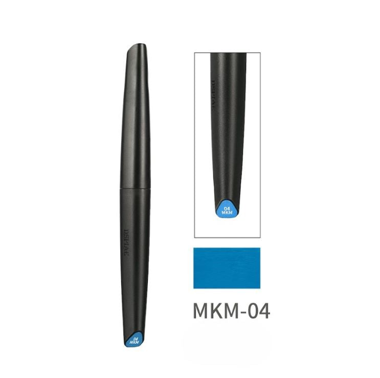 Dspiae MKM-04 Metallic Blue Eco-friendly Water-based Soft Head Marker