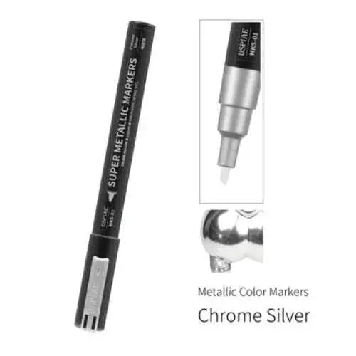 Dspiae MKS-01 Chrome Silver Super Metallic Color Marker