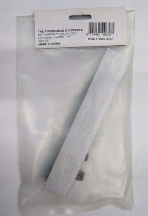 Boley 2065-65AF HO Scale Gray Flatbed Trailers With Dolly