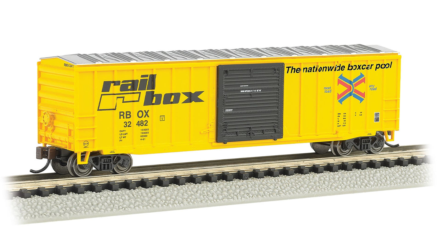 Bachmann 19670 N Railbox ACF 50'5' Outside Braced Box Car #32482